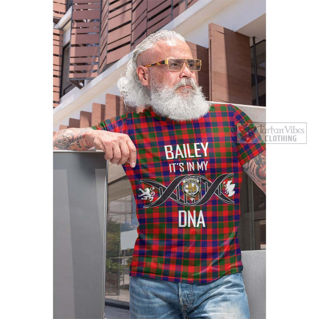 MacGowan (McGowan) Tartan Cotton T-shirt with Family Crest DNA In Me Style Men's Shirt - Tartan Vibes Clothing