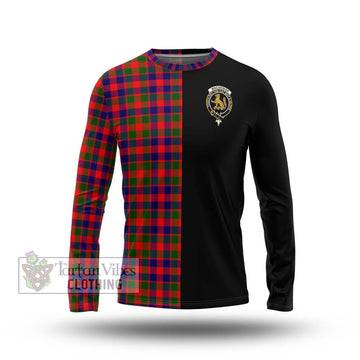 MacGowan (McGowan) Tartan Long Sleeve T-Shirt with Family Crest and Half Of Me Style Unisex - Tartan Vibes Clothing