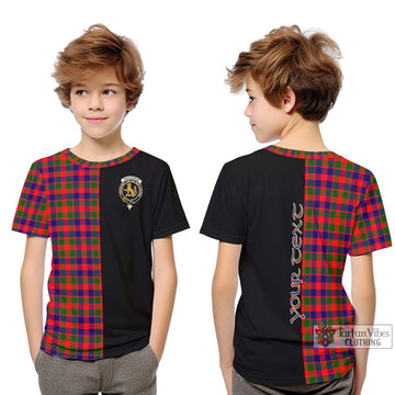 MacGowan (McGowan) Tartan Kid T-Shirt with Family Crest and Half Of Me Style Youth XL Size14 - Tartan Vibes Clothing