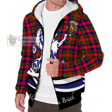 MacGowan (McGowan) Tartan Sherpa Hoodie with Alba Gu Brath Regal Lion Emblem Unisex S - Tartan Vibes Clothing