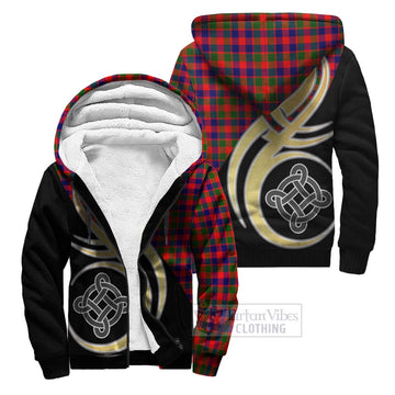 MacGowan (McGowan) Tartan Sherpa Hoodie with Family Crest and Celtic Symbol Style Unisex S - Tartan Vibes Clothing
