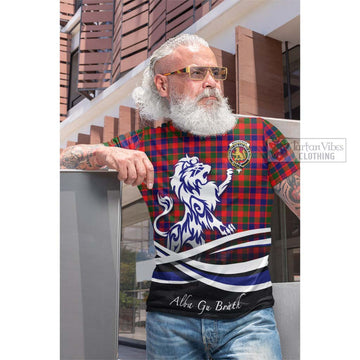MacGowan (McGowan) Tartan Cotton T-shirt with Alba Gu Brath Regal Lion Emblem Men's Shirt - Tartan Vibes Clothing