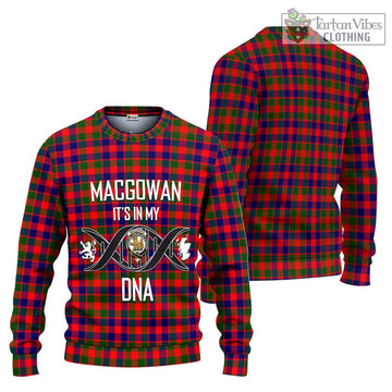 MacGowan (McGowan) Tartan Ugly Sweater with Family Crest DNA In Me Style Unisex - Tartan Vibes Clothing