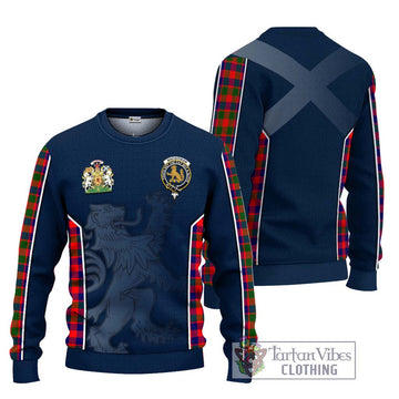 MacGowan (McGowan) Tartan Ugly Sweater with Family Crest and Lion Rampant Vibes Sport Style Unisex - Tartan Vibes Clothing