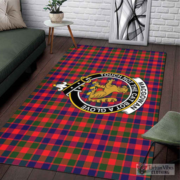MacGowan (McGowan) Tartan Area Rug with Family Crest L 59*86 inch (150x220 cm) - Tartan Vibes Clothing