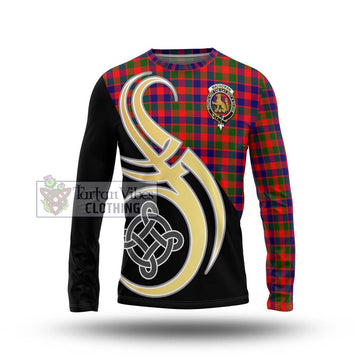 MacGowan (McGowan) Tartan Long Sleeve T-Shirt with Family Crest and Celtic Symbol Style Unisex - Tartan Vibes Clothing
