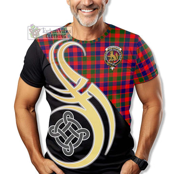 MacGowan (McGowan) Tartan T-Shirt with Family Crest and Celtic Symbol Style - Tartan Vibes Clothing