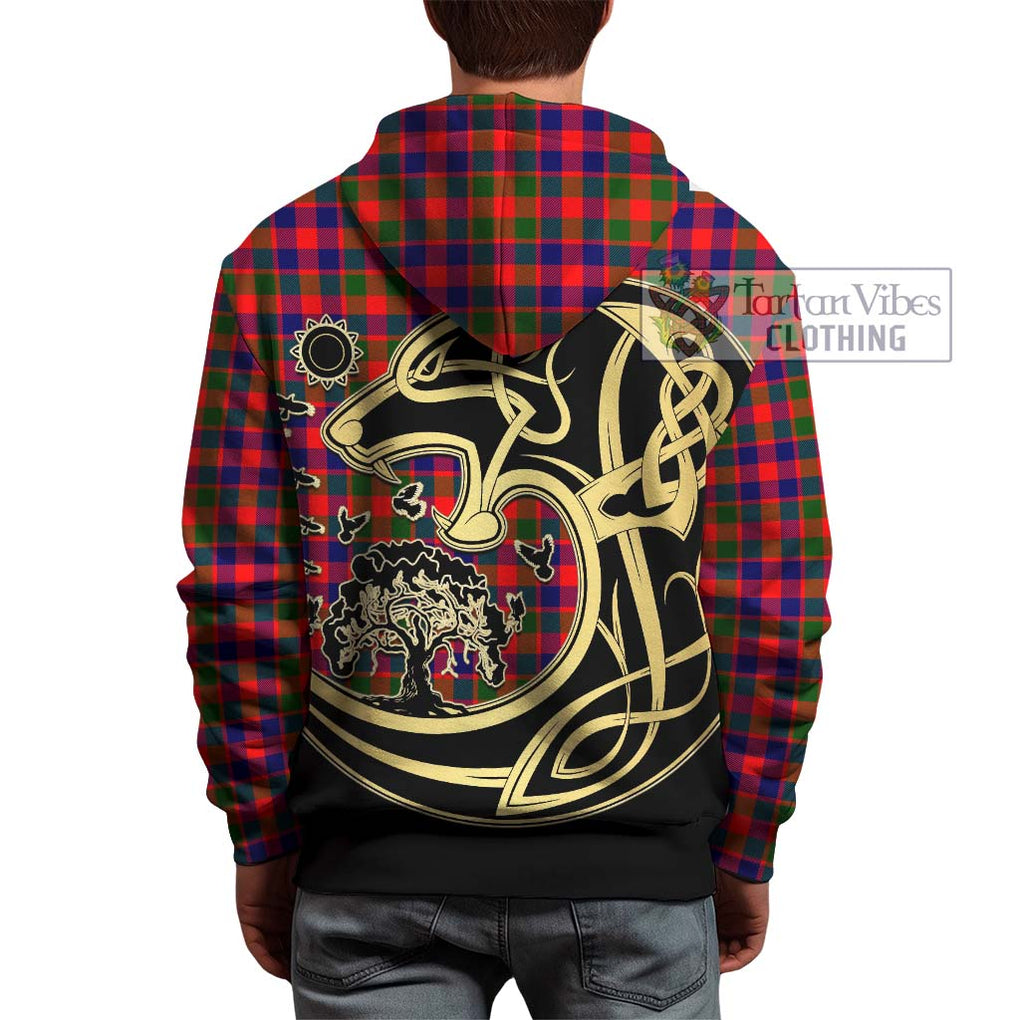 MacGowan (McGowan) Tartan Hoodie with Family Crest Celtic Wolf Style - Tartan Vibes Clothing