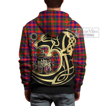MacGowan (McGowan) Tartan Hoodie with Family Crest Celtic Wolf Style - Tartan Vibes Clothing