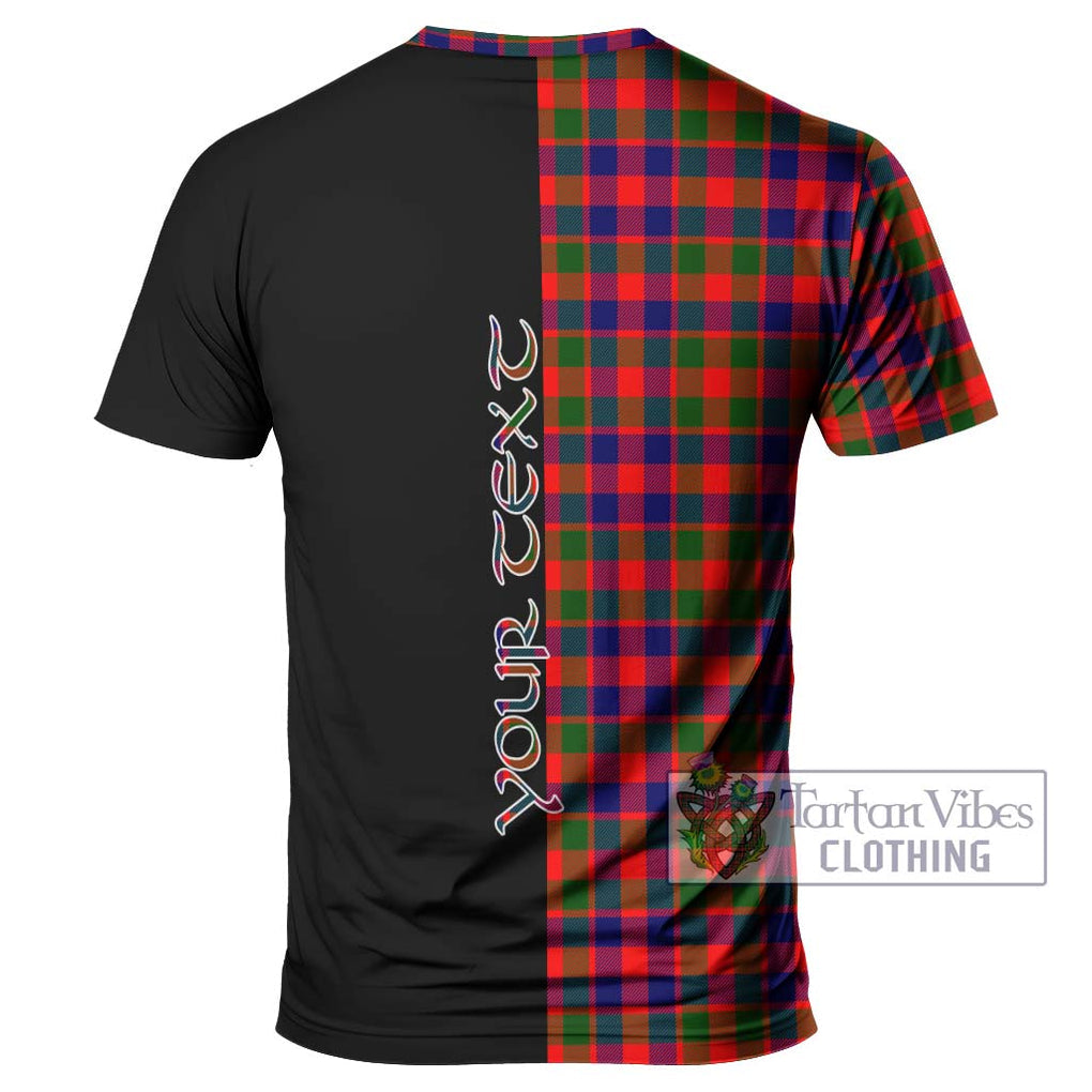 MacGowan (McGowan) Tartan T-Shirt with Family Crest and Half Of Me Style - Tartan Vibes Clothing