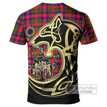 MacGowan (McGowan) Tartan T-Shirt with Family Crest Celtic Wolf Style - Tartan Vibes Clothing