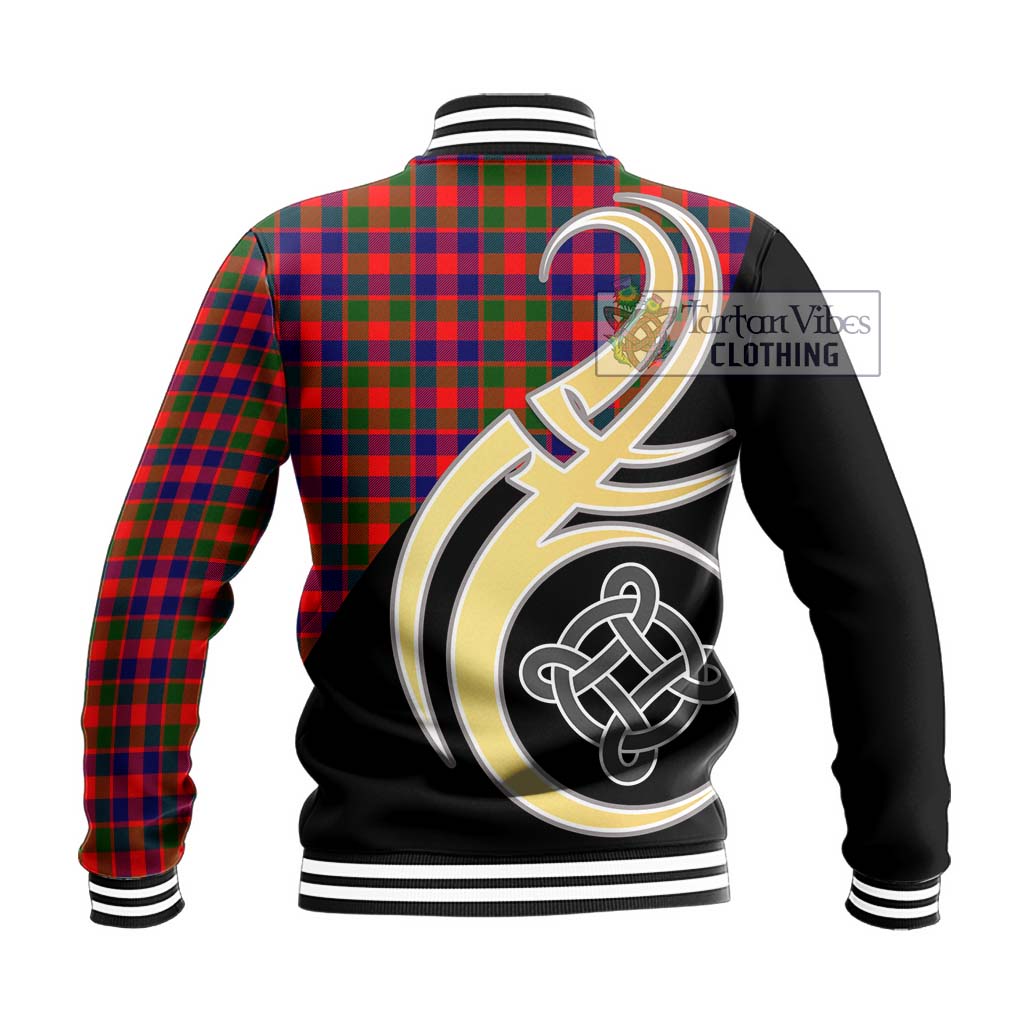 MacGowan (McGowan) Tartan Baseball Jacket with Family Crest and Celtic Symbol Style - Tartan Vibes Clothing