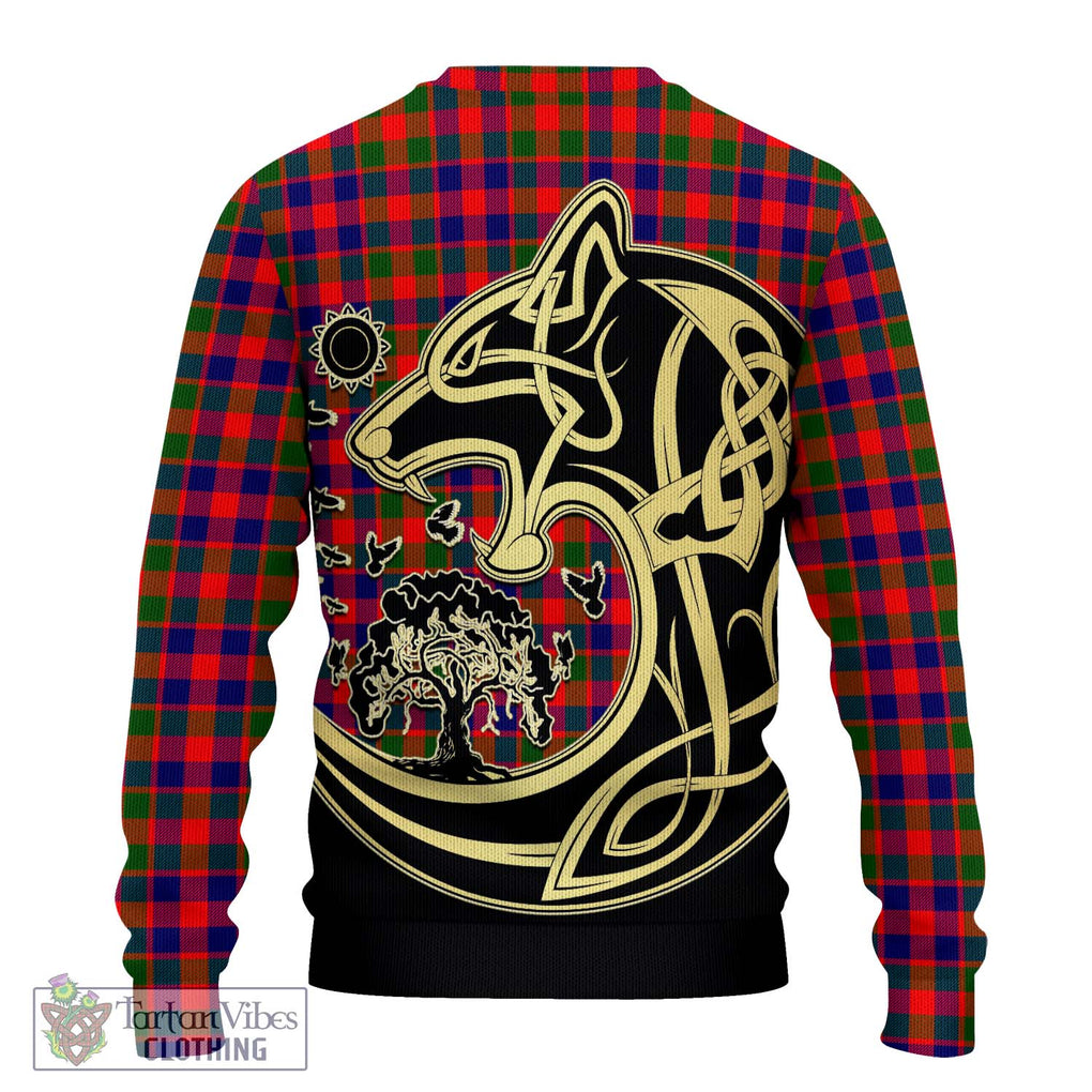 MacGowan (McGowan) Tartan Ugly Sweater with Family Crest Celtic Wolf Style - Tartan Vibes Clothing