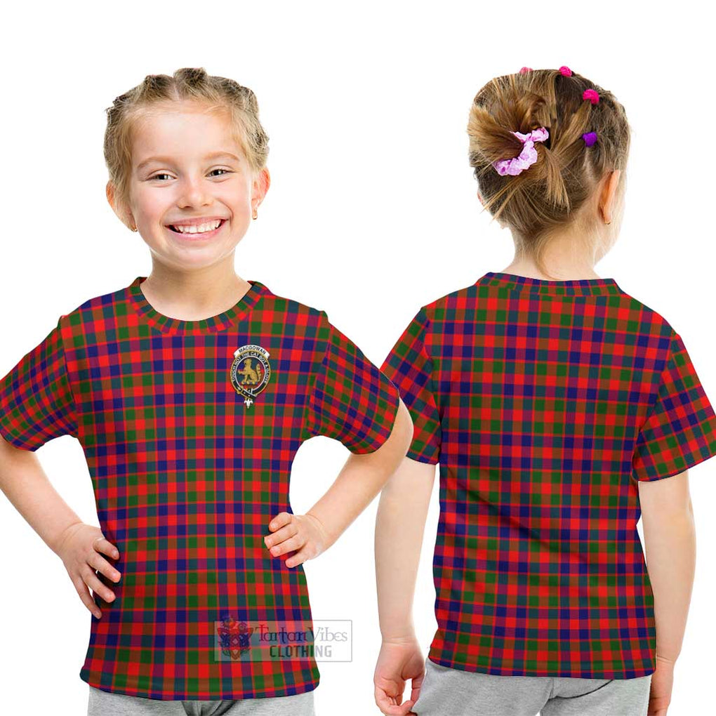 MacGowan (McGowan) Tartan Kid T-Shirt with Family Crest - Tartan Vibes Clothing