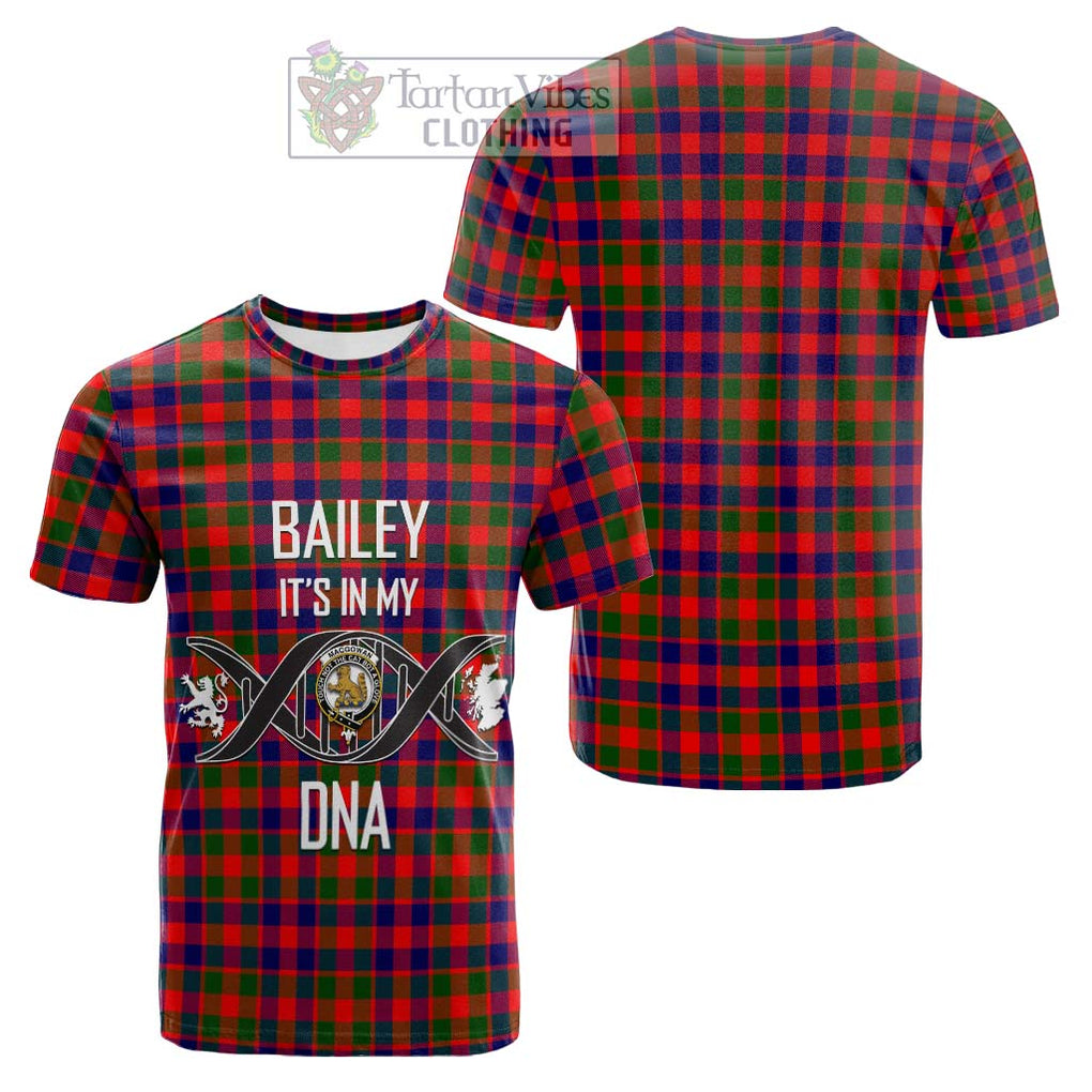 MacGowan (McGowan) Tartan Cotton T-shirt with Family Crest DNA In Me Style Kid's Shirt - Tartan Vibes Clothing