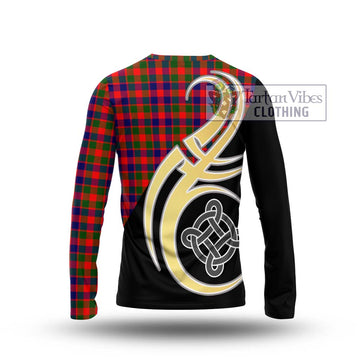 MacGowan (McGowan) Tartan Long Sleeve T-Shirt with Family Crest and Celtic Symbol Style - Tartan Vibes Clothing