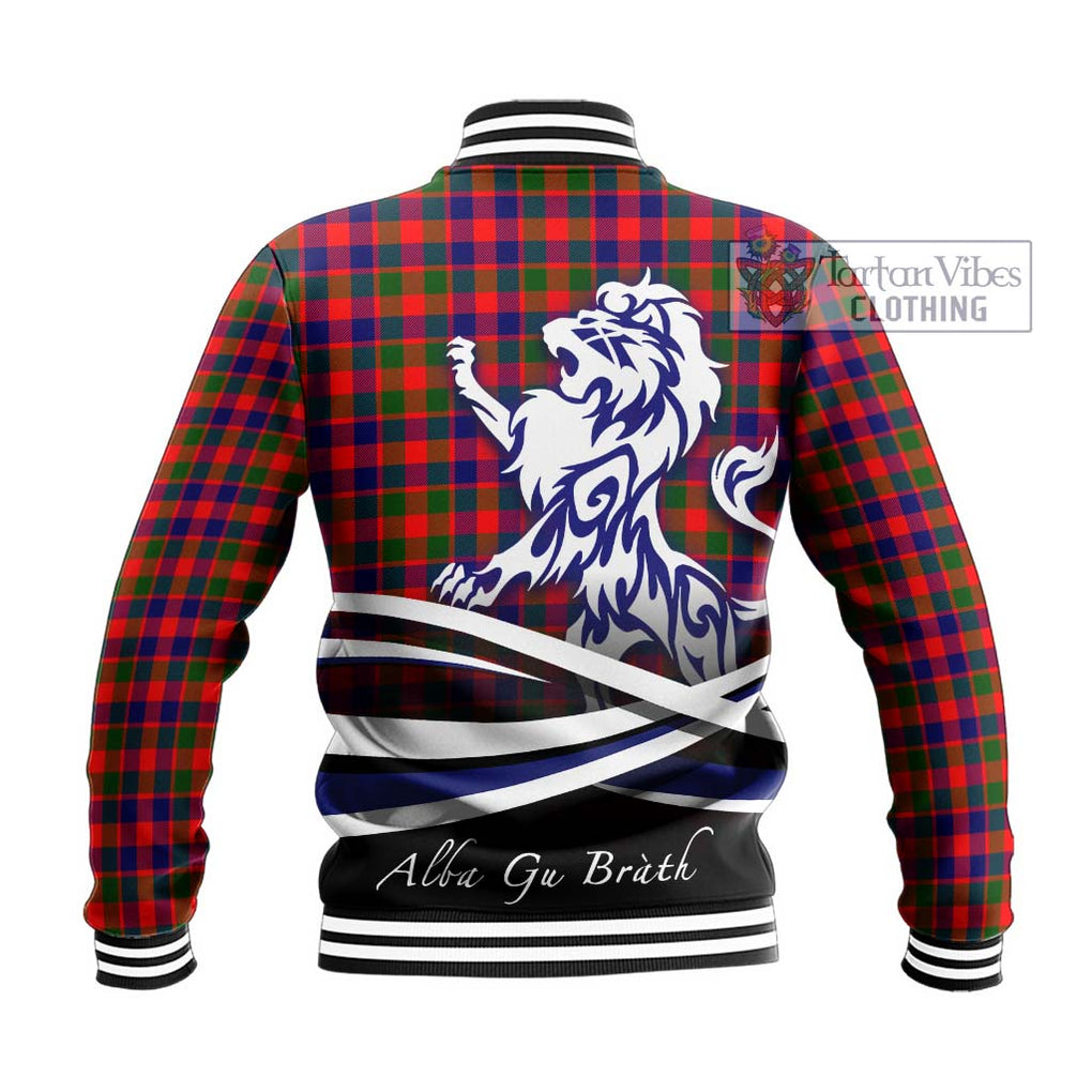 MacGowan (McGowan) Tartan Baseball Jacket with Alba Gu Brath Regal Lion Emblem - Tartan Vibes Clothing