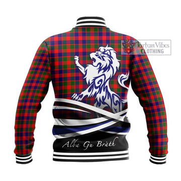 MacGowan (McGowan) Tartan Baseball Jacket with Alba Gu Brath Regal Lion Emblem - Tartan Vibes Clothing