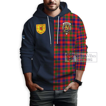 MacGowan (McGowan) Tartan Hoodie Alba with Scottish Lion Royal Arm Half Style - Tartan Vibes Clothing