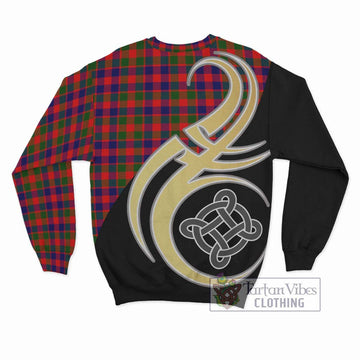 MacGowan (McGowan) Tartan Sweatshirt with Family Crest and Celtic Symbol Style - Tartan Vibes Clothing