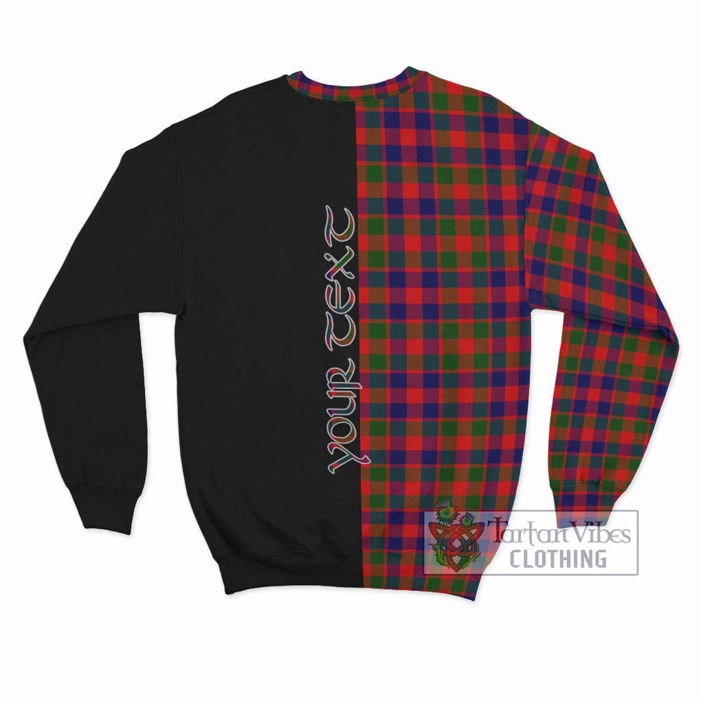 MacGowan (McGowan) Tartan Sweatshirt with Family Crest and Half Of Me Style - Tartan Vibes Clothing