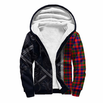 MacGowan (McGowan) Tartan Sherpa Hoodie with Family Crest Cross Sword Thistle Celtic Vibes Unisex S - Tartan Vibes Clothing