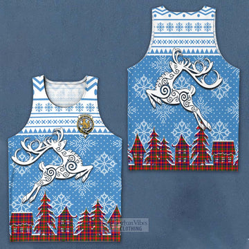 MacGowan (McGowan) Clan Christmas Men's Tank Top Celtic Reindeer Style Men - Tartan Vibes Clothing