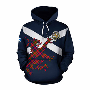 MacGowan (McGowan) Tartan Lion Rampant Cotton Hoodie Proudly Display Your Heritage with Alba Gu Brath and Clan Name Pullover Hoodie XS - Tartan Vibes Clothing