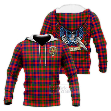 MacGowan (McGowan) Tartan Knitted Hoodie with Family Crest Celtic Skull Style Unisex Knitted Pullover Hoodie - Tartan Vibes Clothing