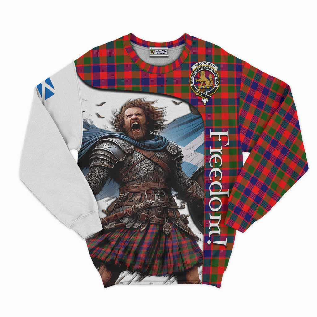 MacGowan (McGowan) Crest Tartan Sweatshirt Inspired by the Freedom of Scottish Warrior Unisex - Tartan Vibes Clothing