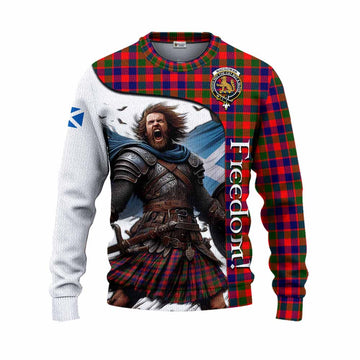 MacGowan (McGowan) Crest Tartan Knitted Sweater Inspired by the Freedom of Scottish Warrior Unisex - Tartan Vibes Clothing