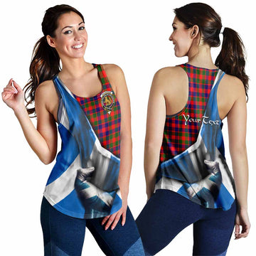 MacGowan (McGowan) Tartan Women's Racerback Tanks with Family Crest Scotland Patriotic Style 4XL - Tartan Vibes Clothing