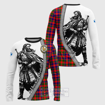 MacGowan (McGowan) Tartan Clan Crest Long Sleeve T-Shirt with Highlander Warrior Celtic Style Unisex - Tartan Vibes Clothing