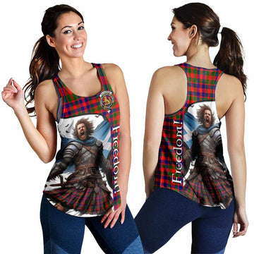 MacGowan (McGowan) Crest Tartan Women's Racerback Tanks Inspired by the Freedom of Scottish Warrior 4XL - Tartan Vibes Clothing