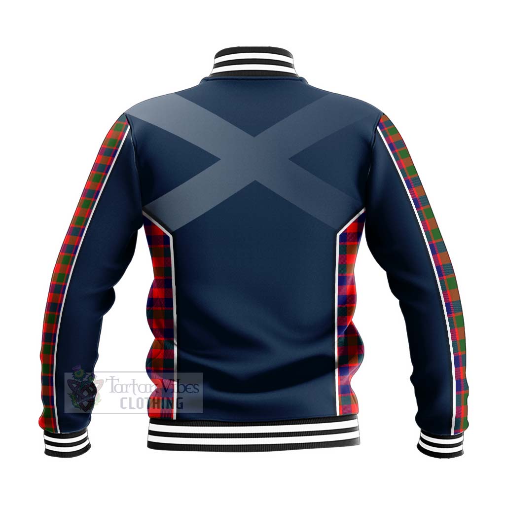MacGowan (McGowan) Tartan Baseball Jacket with Family Crest and Scottish Thistle Vibes Sport Style - Tartan Vibes Clothing