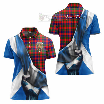 MacGowan (McGowan) Tartan Women's Polo Shirt with Family Crest Scotland Patriotic Style - Tartan Vibes Clothing