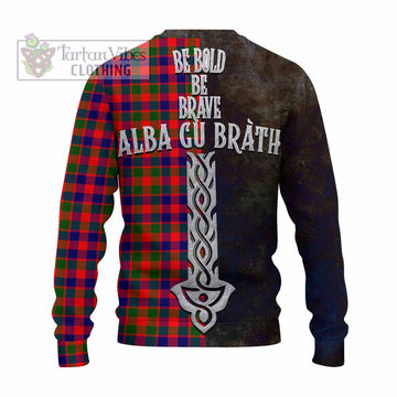 MacGowan (McGowan) Tartan Family Crest Knitted Sweater Alba Gu Brath Be Brave Lion Ancient Style - Tartan Vibes Clothing