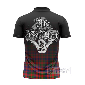 MacGowan (McGowan) Tartan Zipper Polo Shirt Featuring Alba Gu Brath Family Crest Celtic Inspired - Tartan Vibes Clothing
