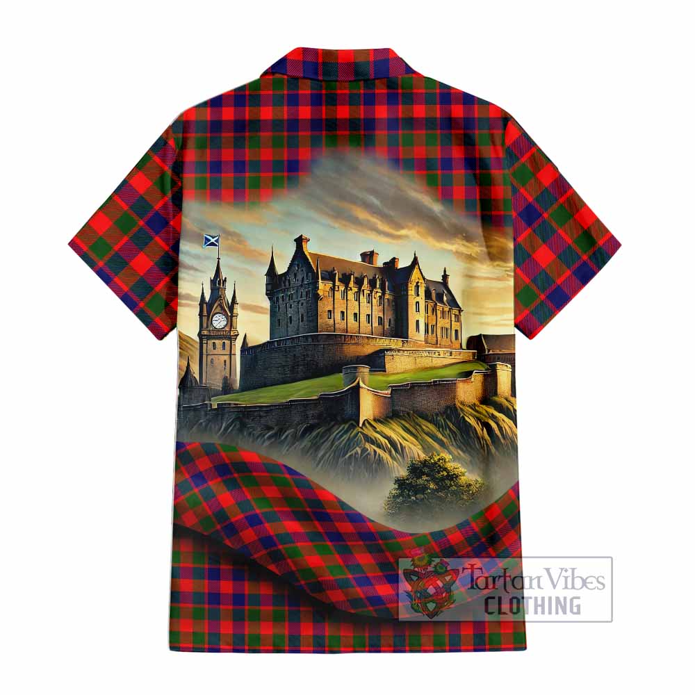 MacGowan (McGowan) Tartan Family Crest Hawaiian Shirt with Scottish Ancient Castle Style - Tartan Vibes Clothing