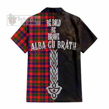 MacGowan (McGowan) Tartan Family Crest Hawaiian Shirt Alba Gu Brath Be Brave Lion Ancient Style - Tartan Vibes Clothing