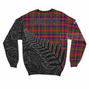 MacGowan (McGowan) Crest Tartan Sweatshirt with New Zealand Silver Fern Half Style - Tartan Vibes Clothing