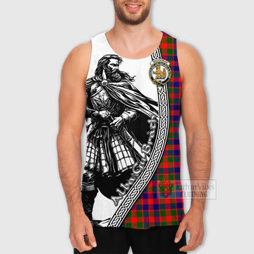 MacGowan (McGowan) Tartan Clan Crest Men's Tank Top with Highlander Warrior Celtic Style - Tartan Vibes Clothing