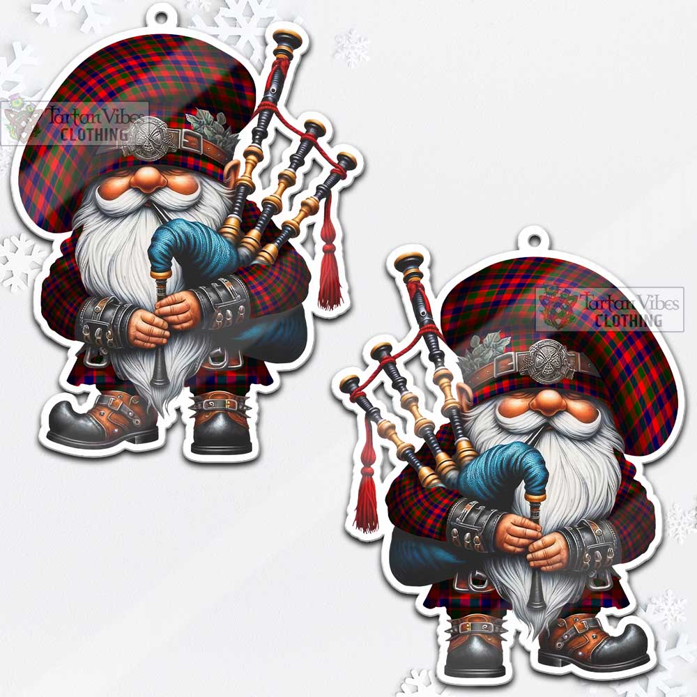 MacGowan (McGowan) Tartan Bagpiper Gnome Christmas Ornament - Tartan Vibes Clothing