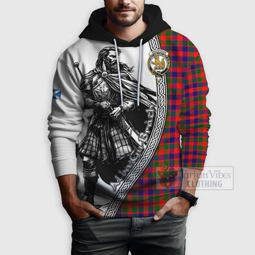 MacGowan (McGowan) Tartan Clan Crest Hoodie with Highlander Warrior Celtic Style - Tartan Vibes Clothing