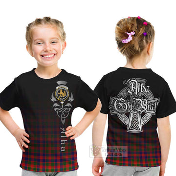 MacGowan (McGowan) Tartan Kid T-Shirt Featuring Alba Gu Brath Family Crest Celtic Inspired - Tartan Vibes Clothing
