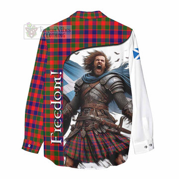 MacGowan (McGowan) Crest Tartan Women's Casual Shirt Inspired by the Freedom of Scottish Warrior - Tartan Vibes Clothing