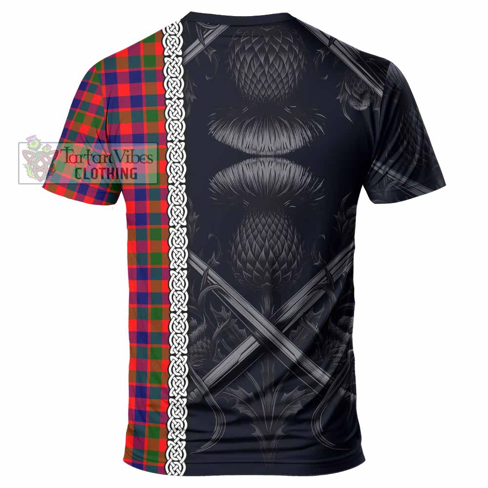 MacGowan (McGowan) Tartan T-Shirt with Family Crest Cross Sword Thistle Celtic Vibes - Tartan Vibes Clothing