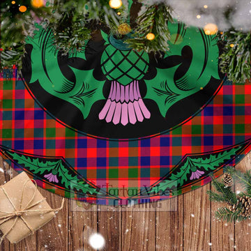 MacGowan (McGowan) Tartan Christmas Tree Skirt Scottish Thistle Style - Tartan Vibes Clothing