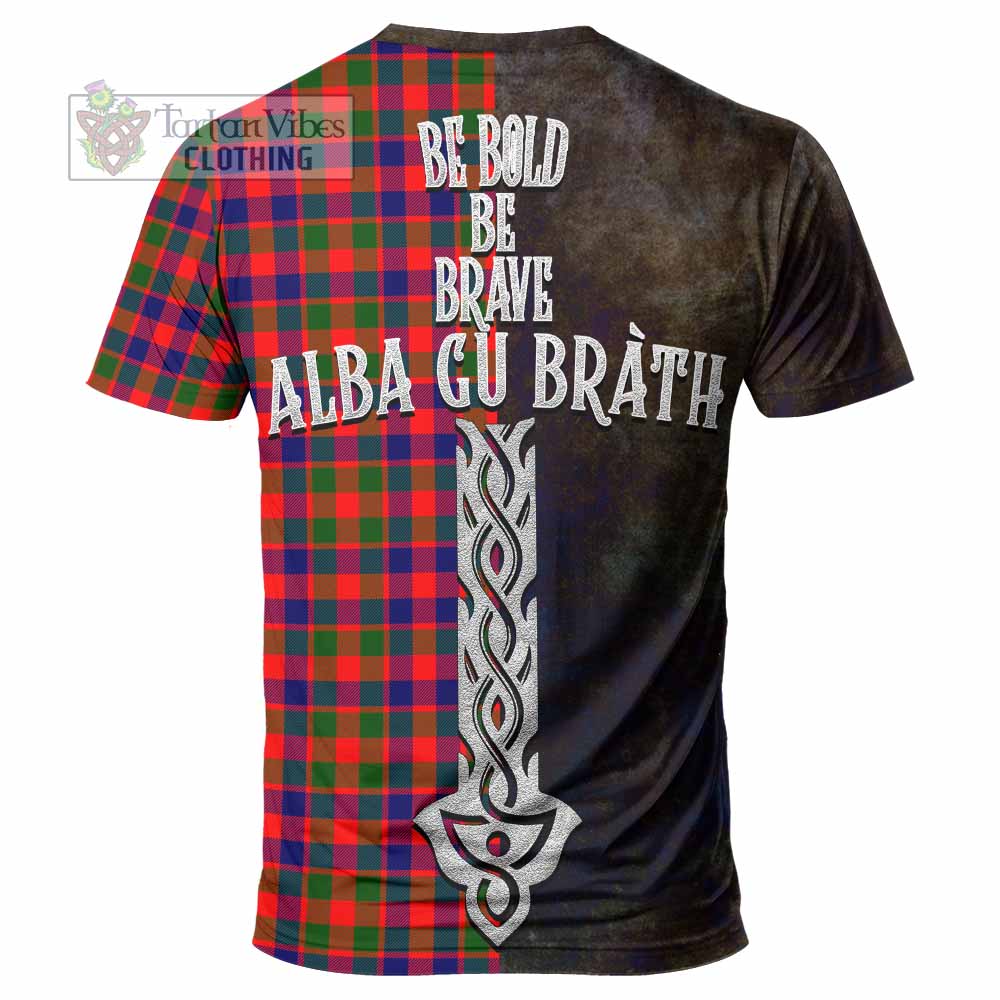MacGowan (McGowan) Tartan Family Crest T-Shirt Alba Gu Brath Be Brave Lion Ancient Style - Tartan Vibes Clothing