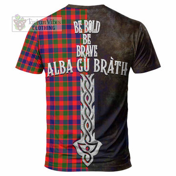 MacGowan (McGowan) Tartan Family Crest T-Shirt Alba Gu Brath Be Brave Lion Ancient Style - Tartan Vibes Clothing